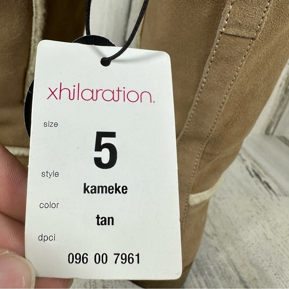 NEW Xhilaration Kameke Suede Faux Sherpa Lined Tall Boots #34 - Picture 10 of 10
